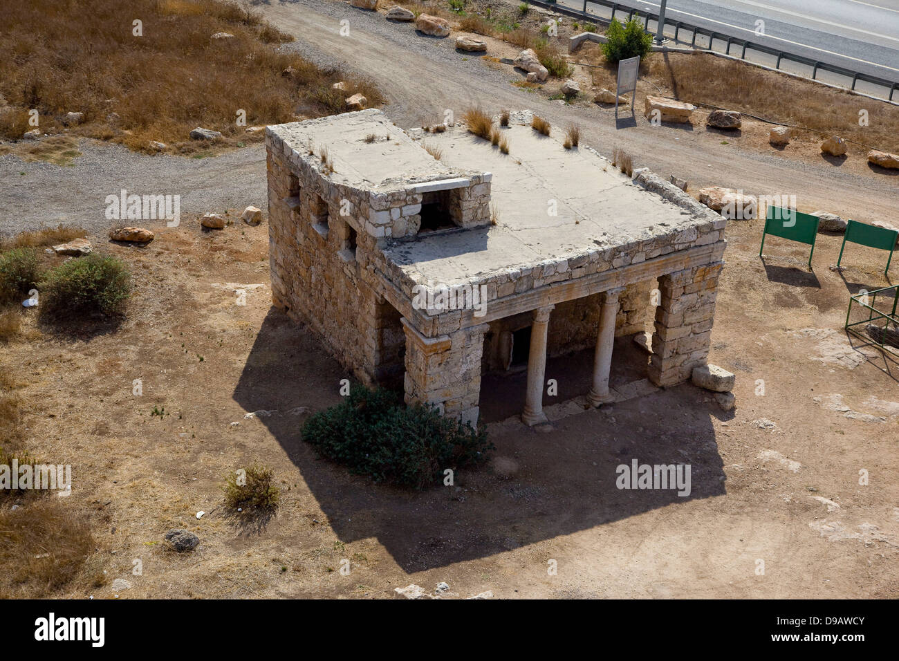 An aerial photo of The Mazor Mausoleum Stock Photo - Alamy