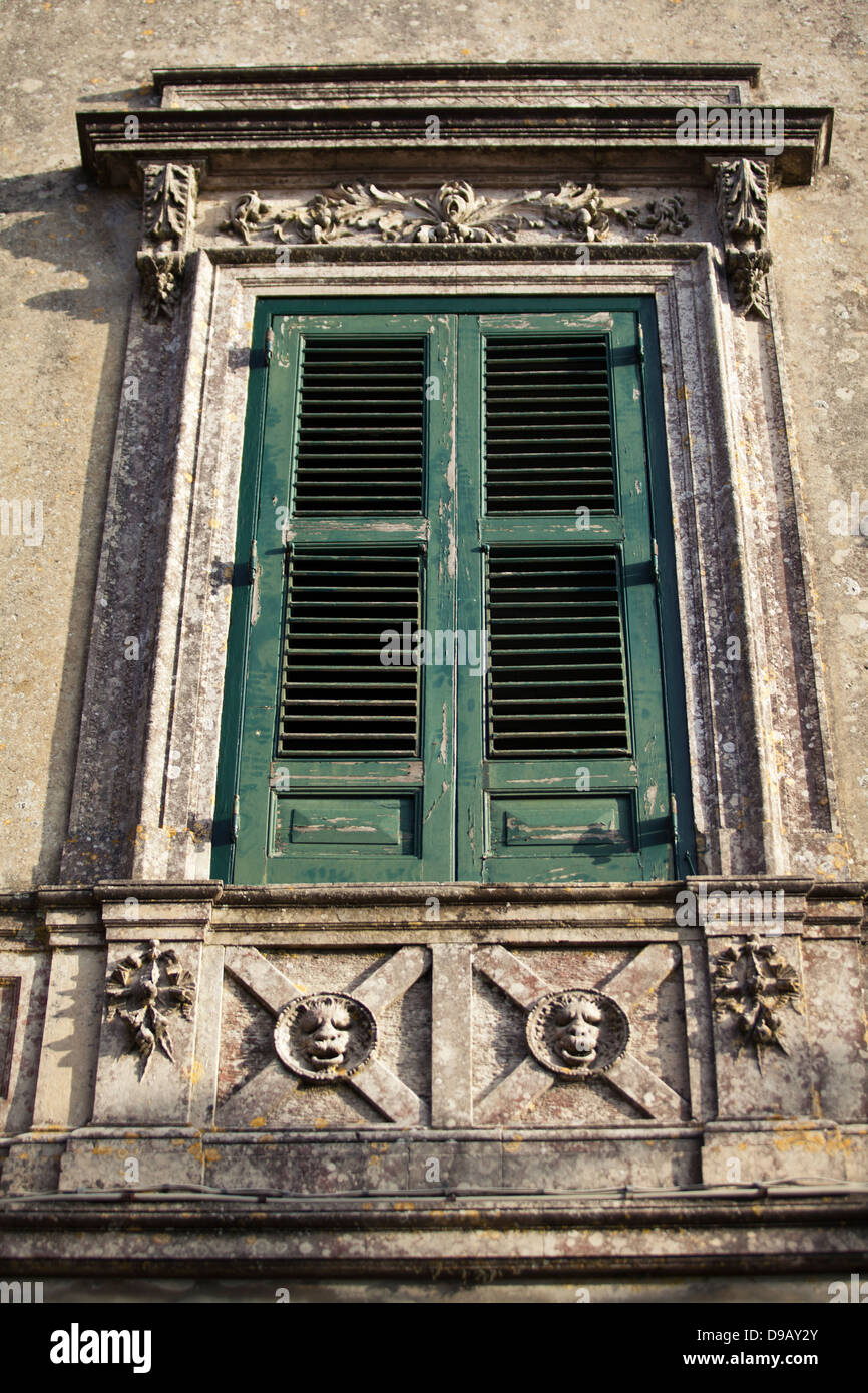 Details of houses in Erice, Sicily Stock Photo Alamy