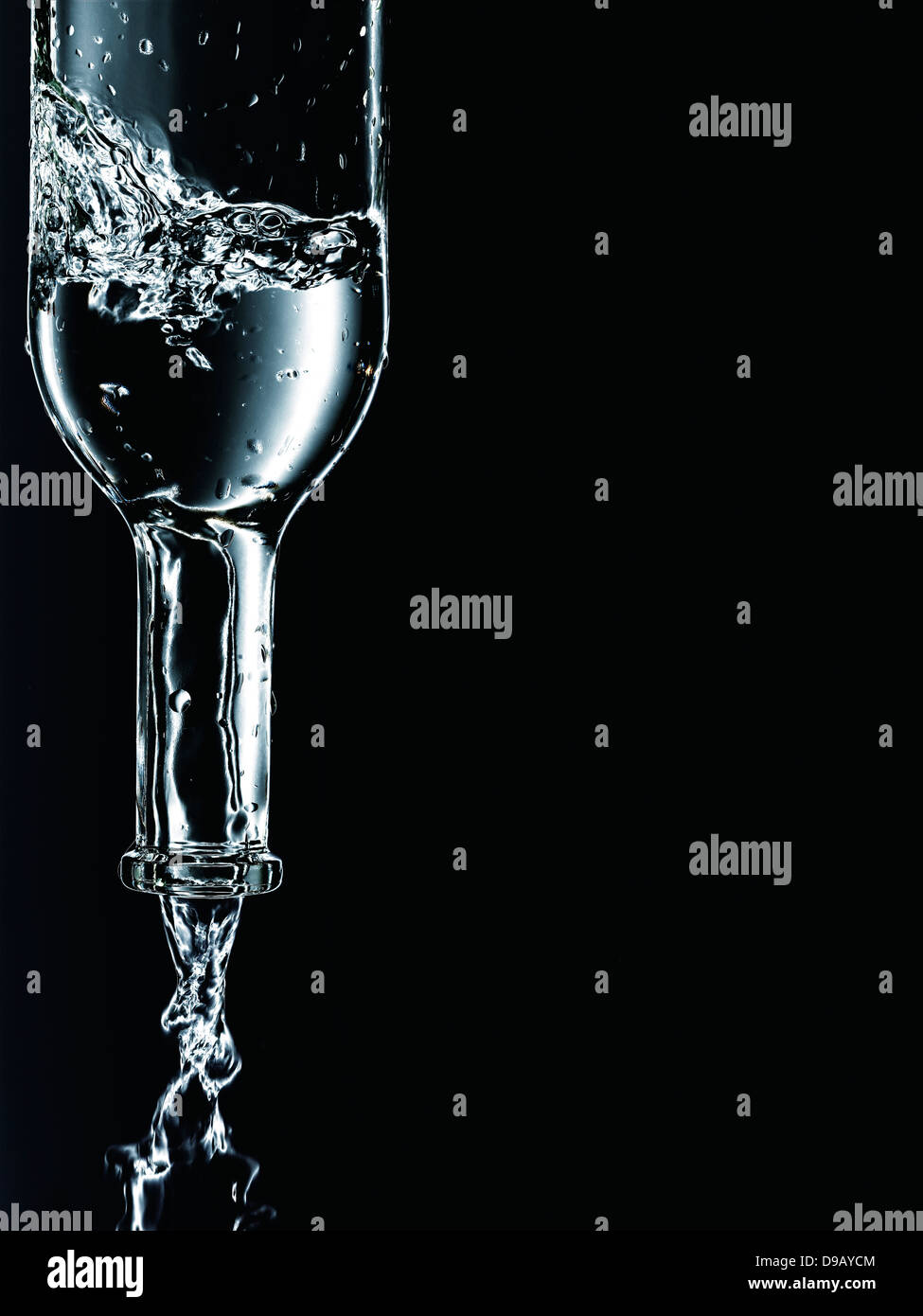 Water pouring from bottle Stock Photo Alamy