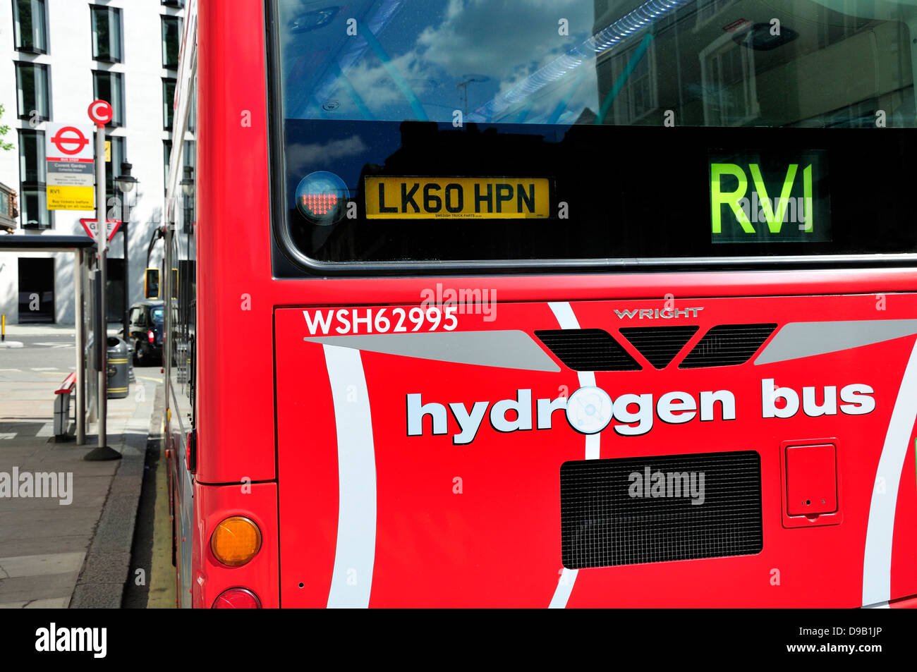 London, England, UK. Hydrogen-powered London bus Stock Photo