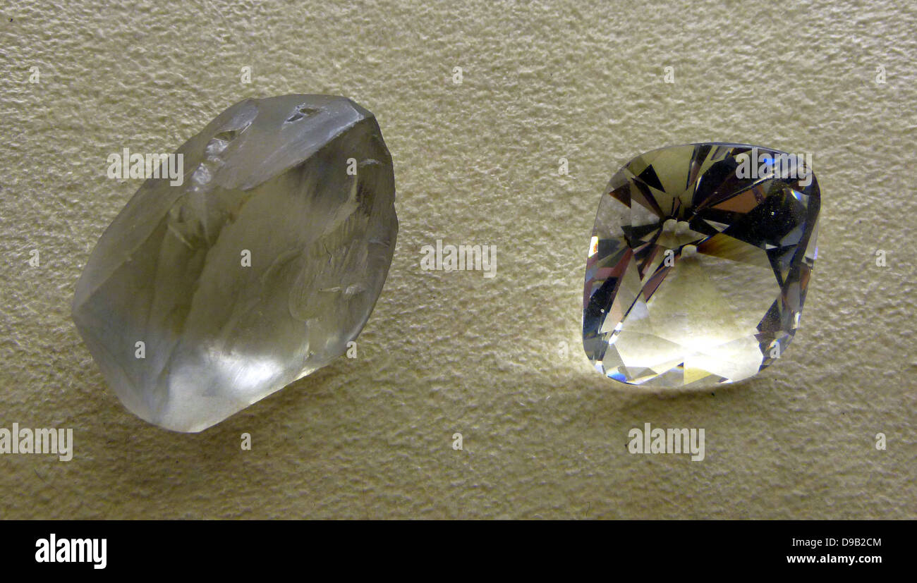 Rough diamond gemstone hi-res stock photography and images - Alamy