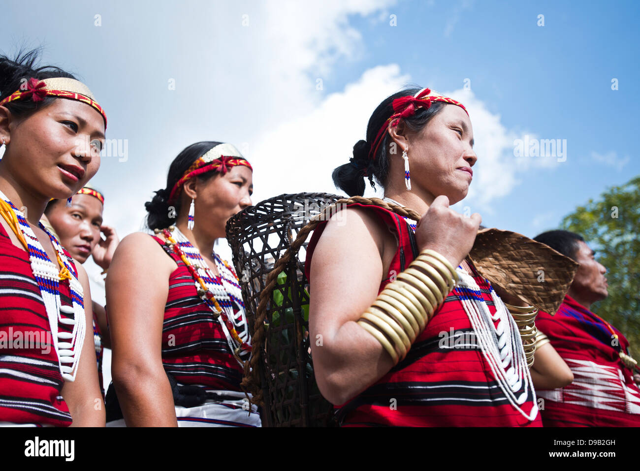 Naga tribeswomen in traditional outfit hi-res stock photography and ...