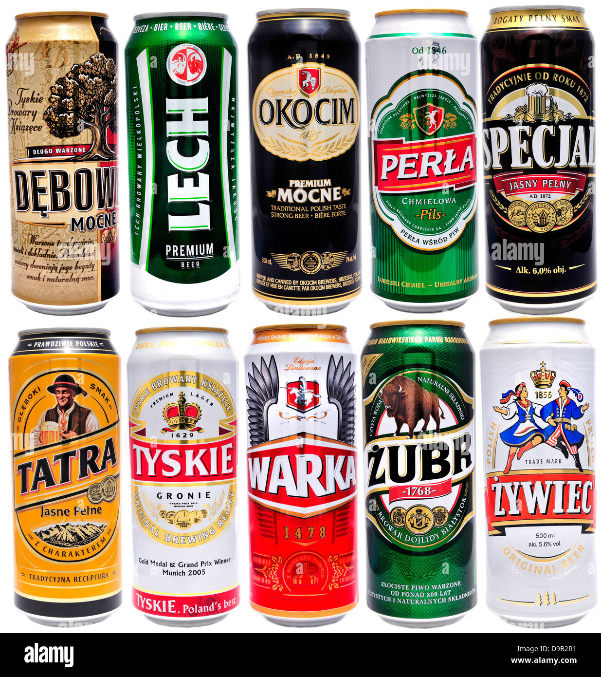 Polish beers Stock Photo