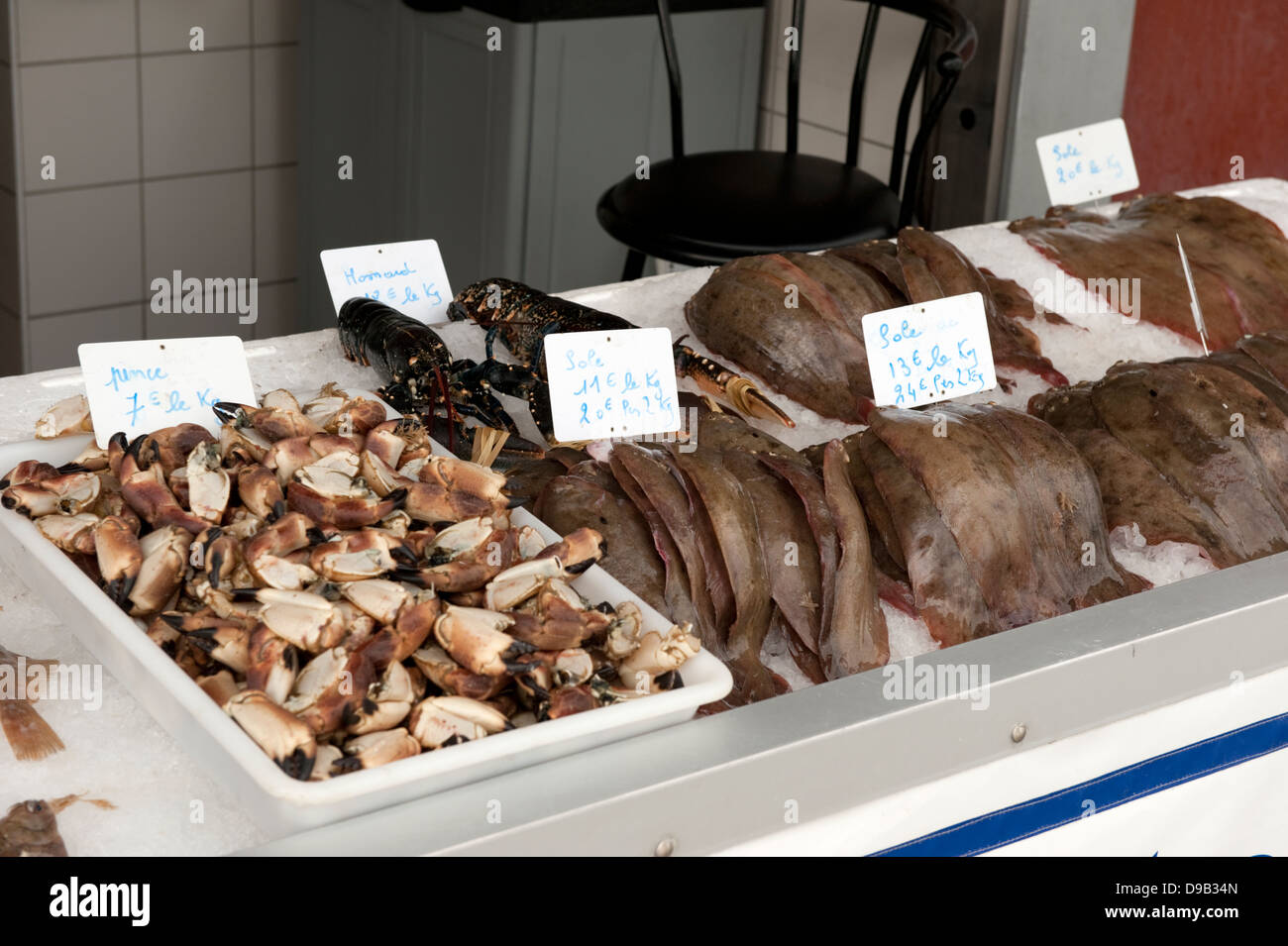 Freshly caught Fish Boulogne-sur-Mer France Europe Stock Photo