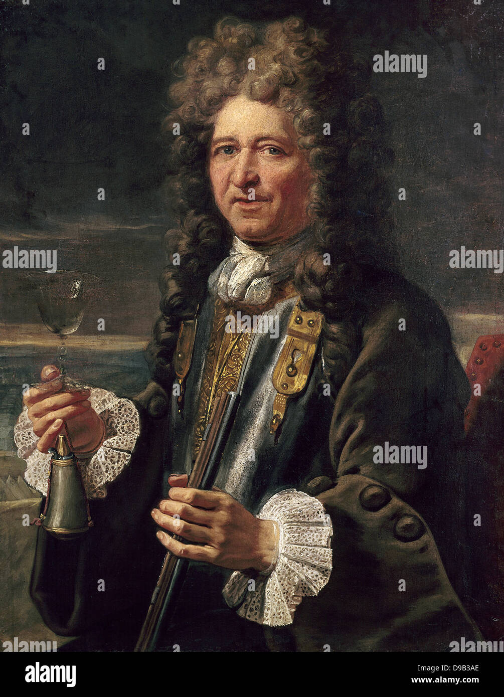 Anonymous Portrait of Sebastien Le Prestre, seigneur de Vauban XVII th century Versailles National Museum Stock Photo