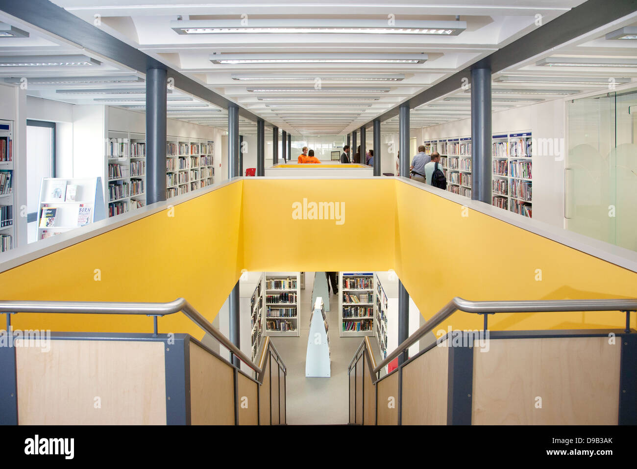 View of upper floor of library in Beaney House of Art and Knowledge ...