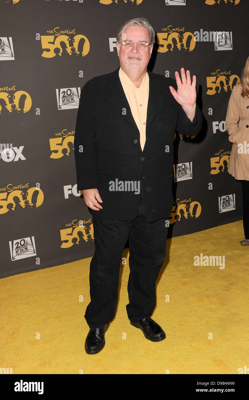 Matt Groening 'Simpsons Creator/Executive Producer', The Simpsons 500th Episode Celebration at The Hollywood Roosevelt Hotel, Hollywood - Yellow Carpet Los Angeles, California - 13.02.12 Stock Photo