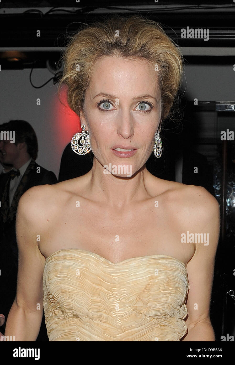Gillian Anderson leaving Harvey Weinstein's Orange British Academy Film