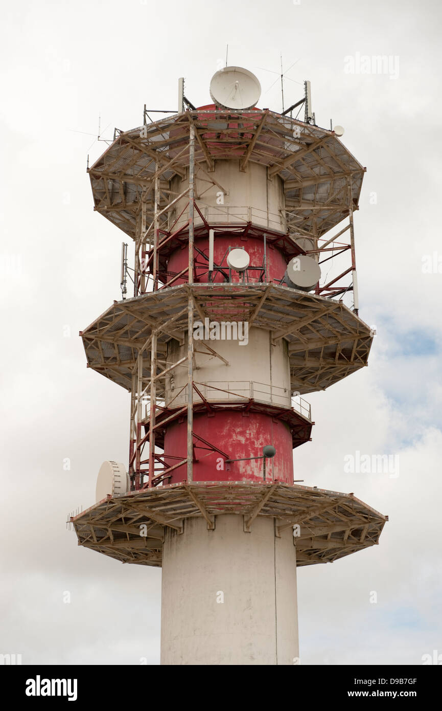 Radio Satellite Tower Mast Le Mont De Fiennes Guines France Europe Stock  Photo - Alamy