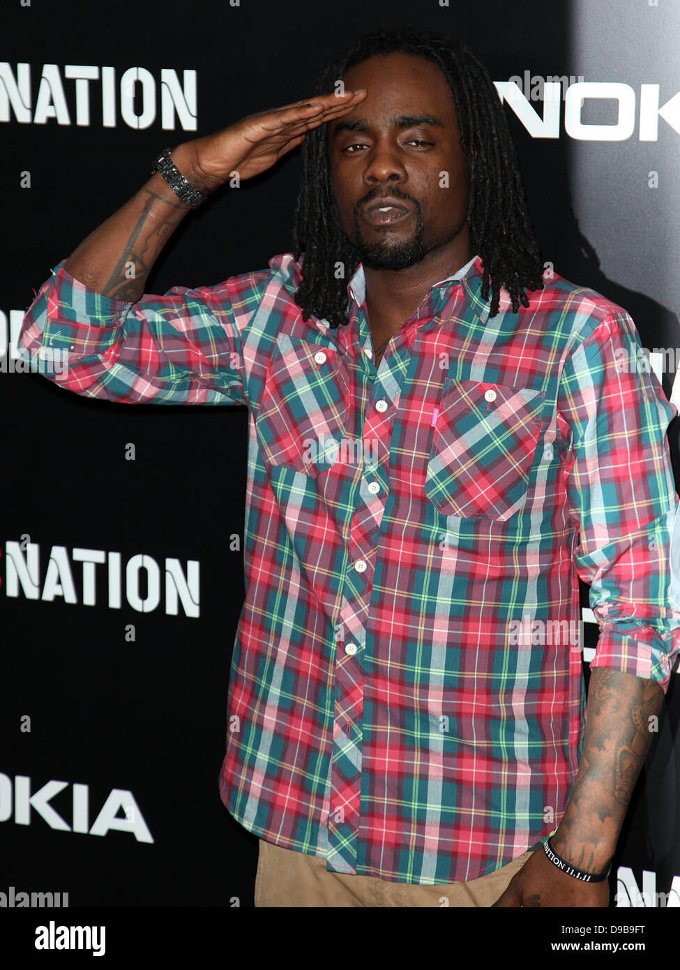 Wale Roc Nation Pre-Grammy Brunch at Soho House West Hollywood, California - 11.02.12 Stock Photo
