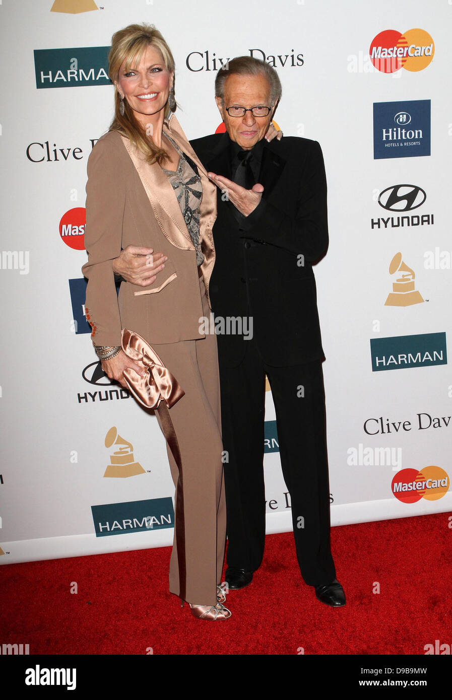 Shawn Southwick, Larry King Clive Davis And The Recording Academy's 2012 Pre-GRAMMY Gala Held at Beverly Hilton Hotel Los Angeles, California - 11.02.12 Stock Photo