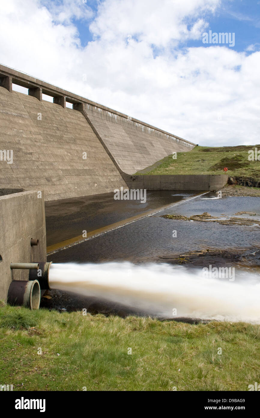 Cow Green Dam in Upper Teesdale, Durham Stock Photo