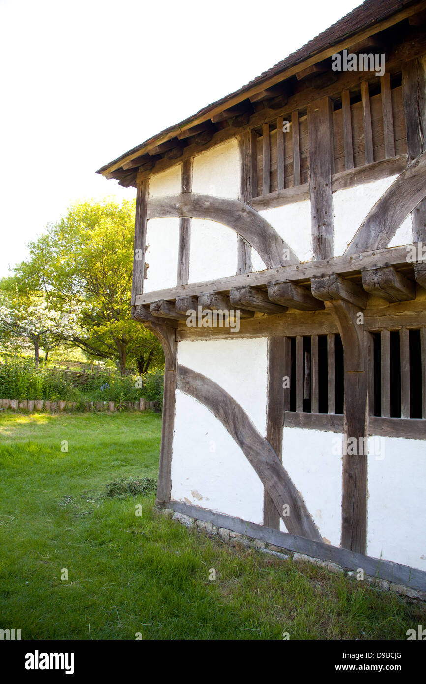 Exterior of Bayleaf - a timber-framed hall-house dating mainly from the early 15th century Stock Photo