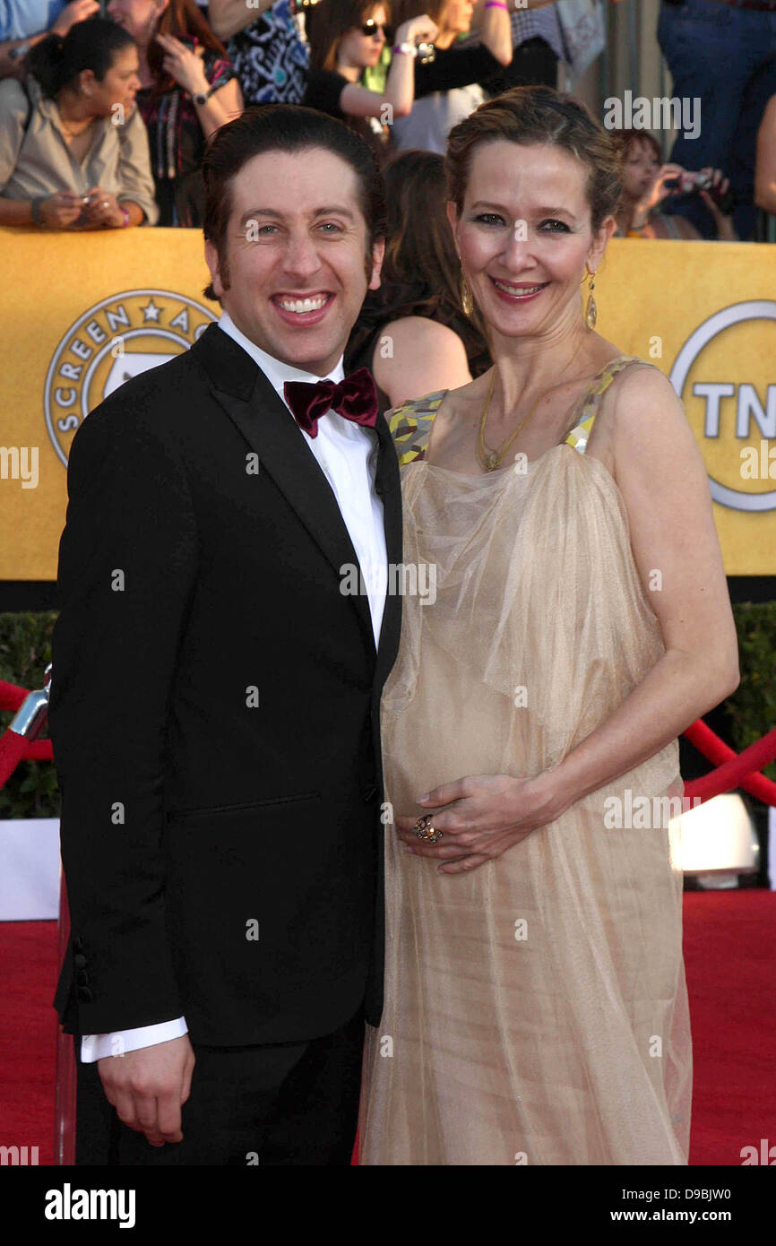 Simon helberg and his wife hires stock photography and images Alamy