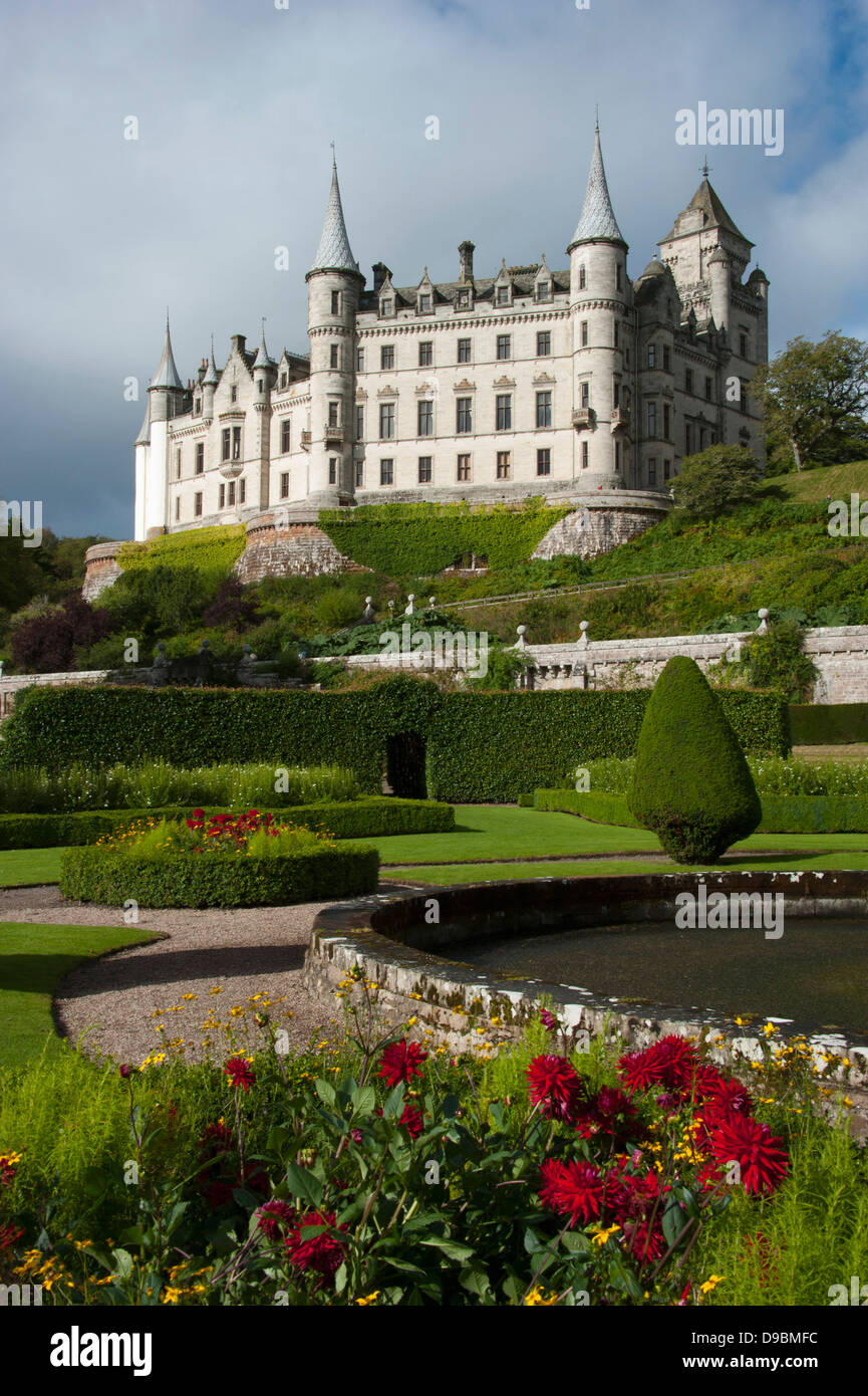 Dunrobin Castle, Highland, Scotland, Great Britain, Europe , Schloss Dunrobin, Highland, Schottland, Grossbritannien, Europa, Du Stock Photo