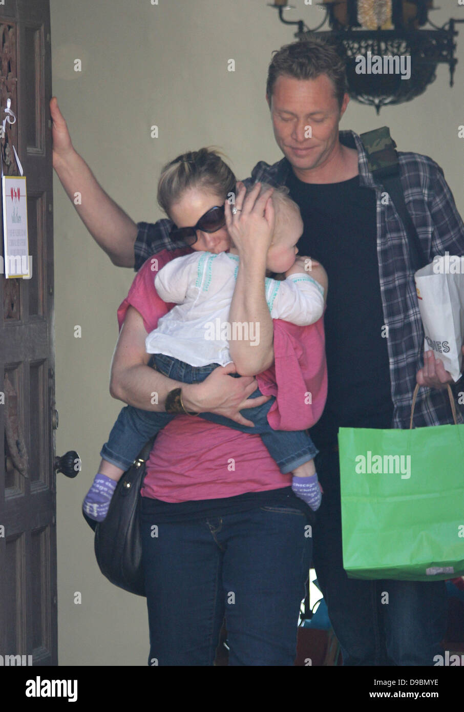 Christina Applegate And Martyn Lenoble Leave A Friends Home With