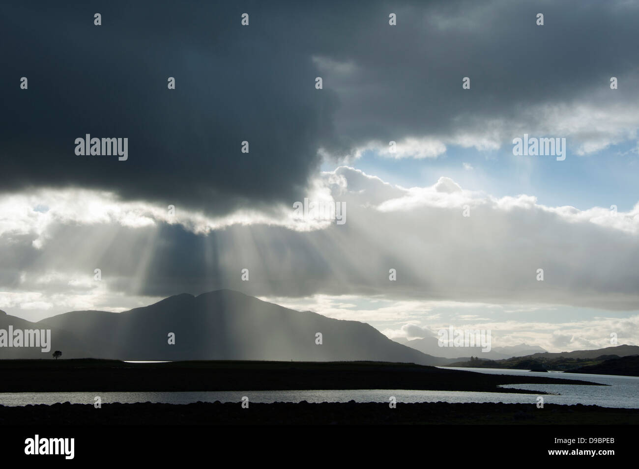 Mountains of Isle of Skye and Loch Alsh, Highland, Scotland, Great Britain, Europe , Berge der Isle of Skye und Loch Alsh, Highl Stock Photo
