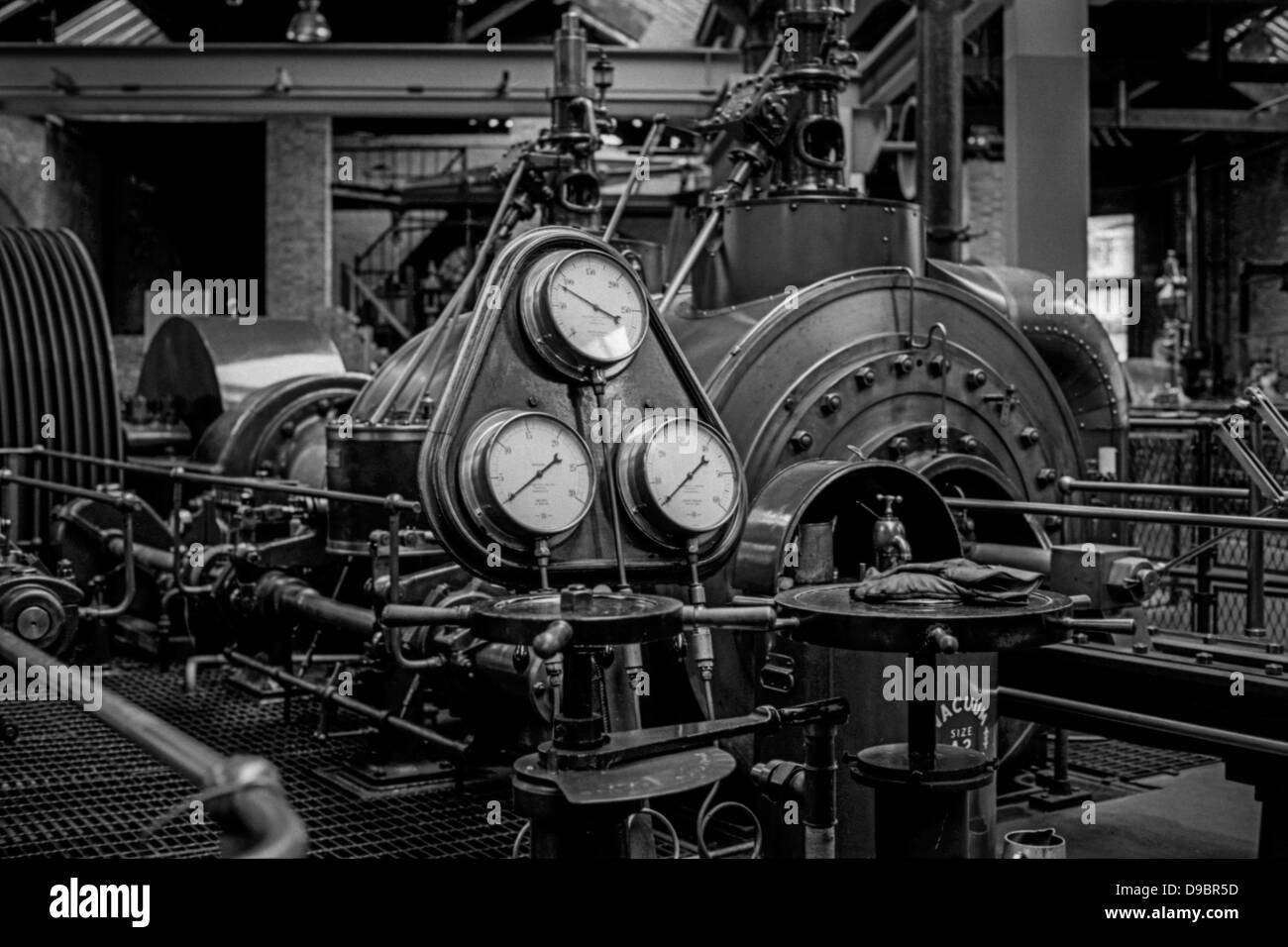 A Steam Powered Beam Engine Stock Photo