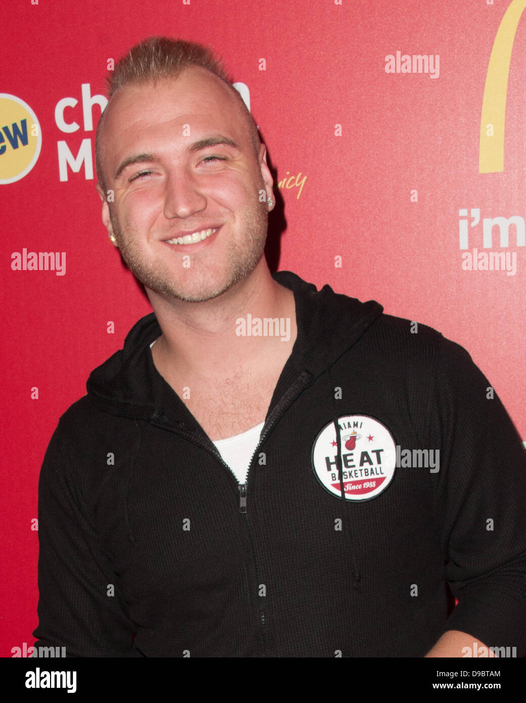 Nick Bollea McDonald's launches Chicken McBites - Arrivals Los Angeles, California - 26.01.12 Stock Photo