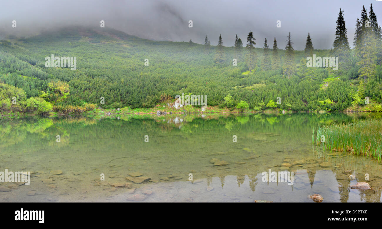 Sureanu Mountain Lake Stock Photo