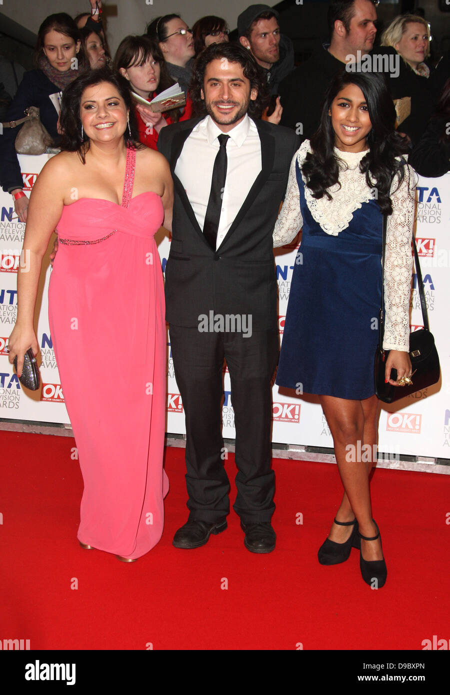 Marc Elliot, Nina Wadia, Meryl Fernandes The National Television Awards