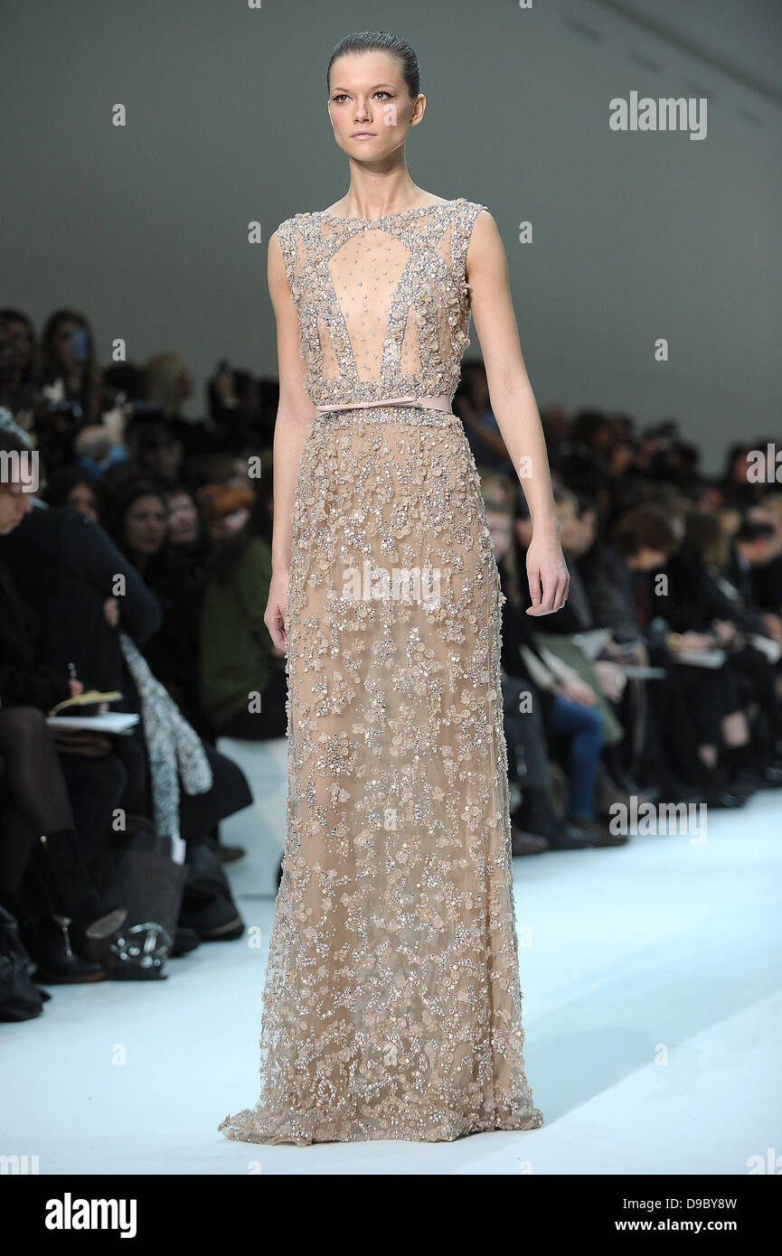 Paris Ii Model Model Paris Fashion Week Haute - Couture 2012 - Elie Saab - Catwalk ...