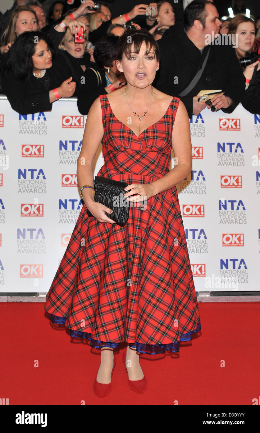 Lorraine Kelly National Television Awards held at the O2 Arena ...