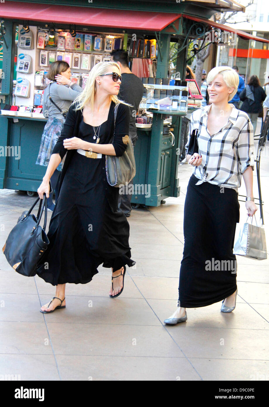 Amber Heard and her sister Whitney Heard are seen shopping together at The Grove in West
