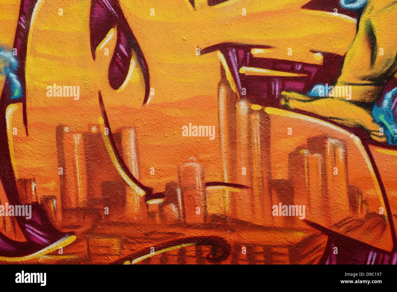 Graffiti on a wall Stock Photo