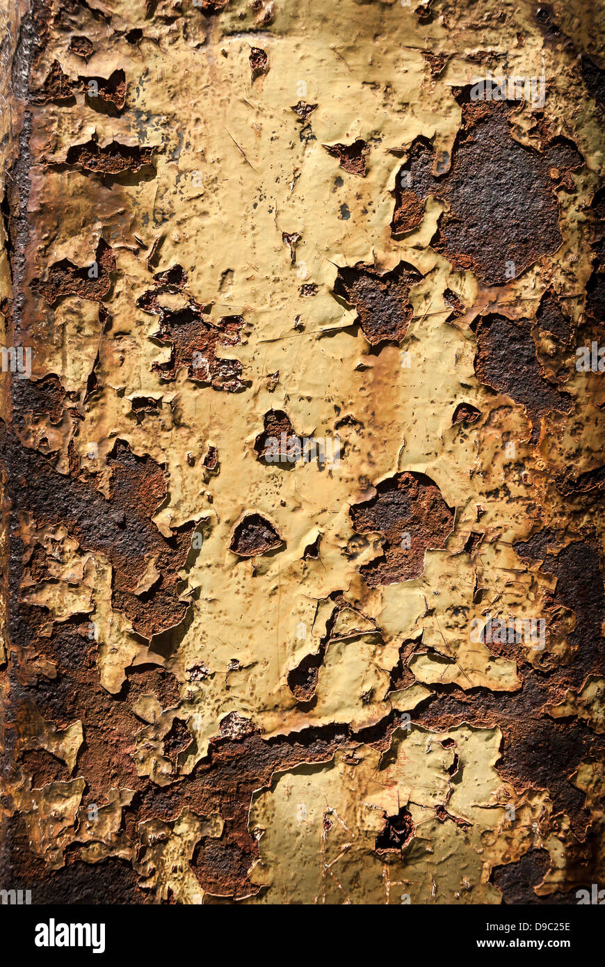 Peeling Paint On Rust Stock Photo Alamy