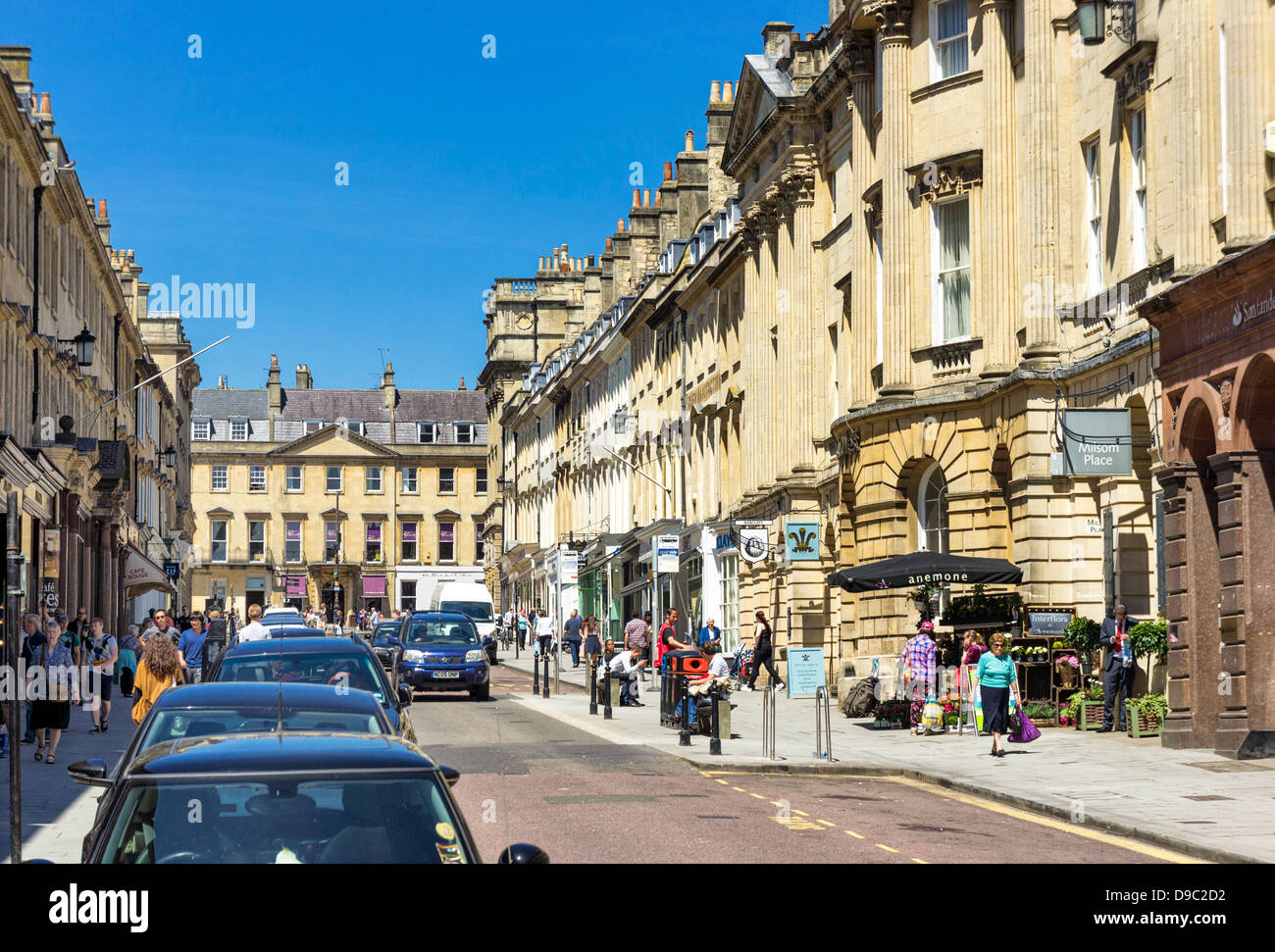 Milsom Street In Bath Somerset England Stock Photo Alamy