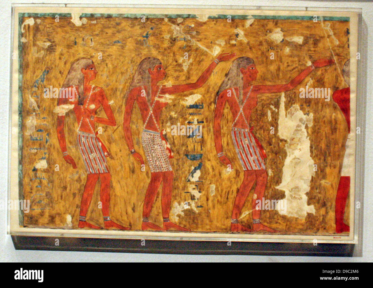 Egyptian wall paintings from The New Kingdom, facsimies of ancient