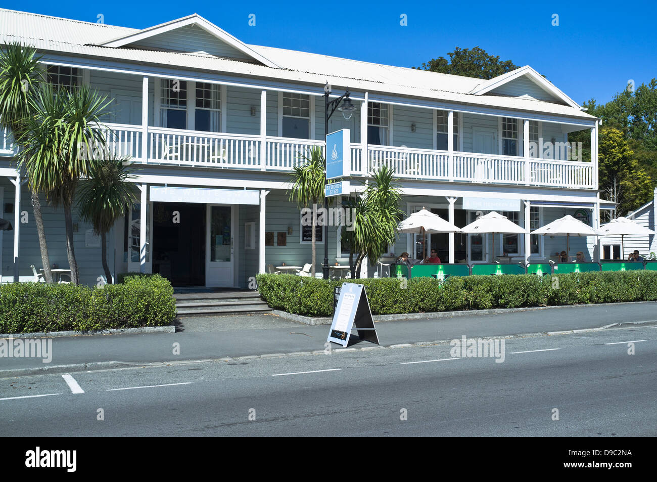 dh  GREYSTOWN NEW ZEALAND The White Swan boutique country hotel Wairarapa Stock Photo