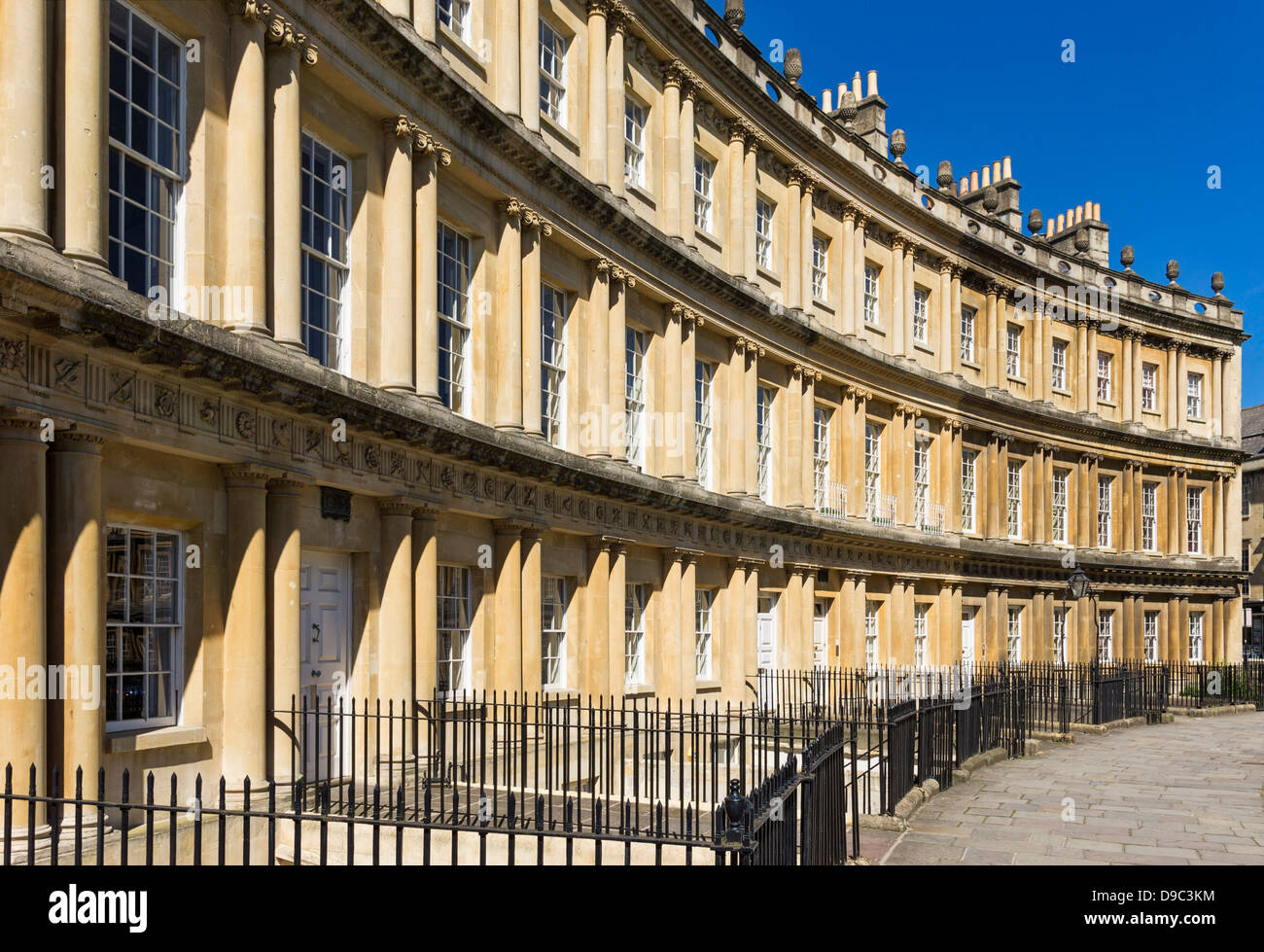 Houses in The Circus, Bath, England, UK Stock Photo