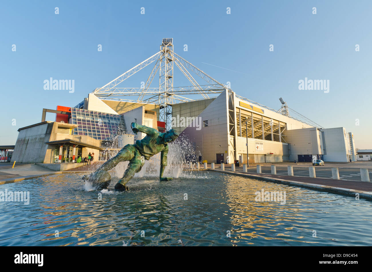 Sir Tom Finney statue outside Preston North End, Deepdale Stadium