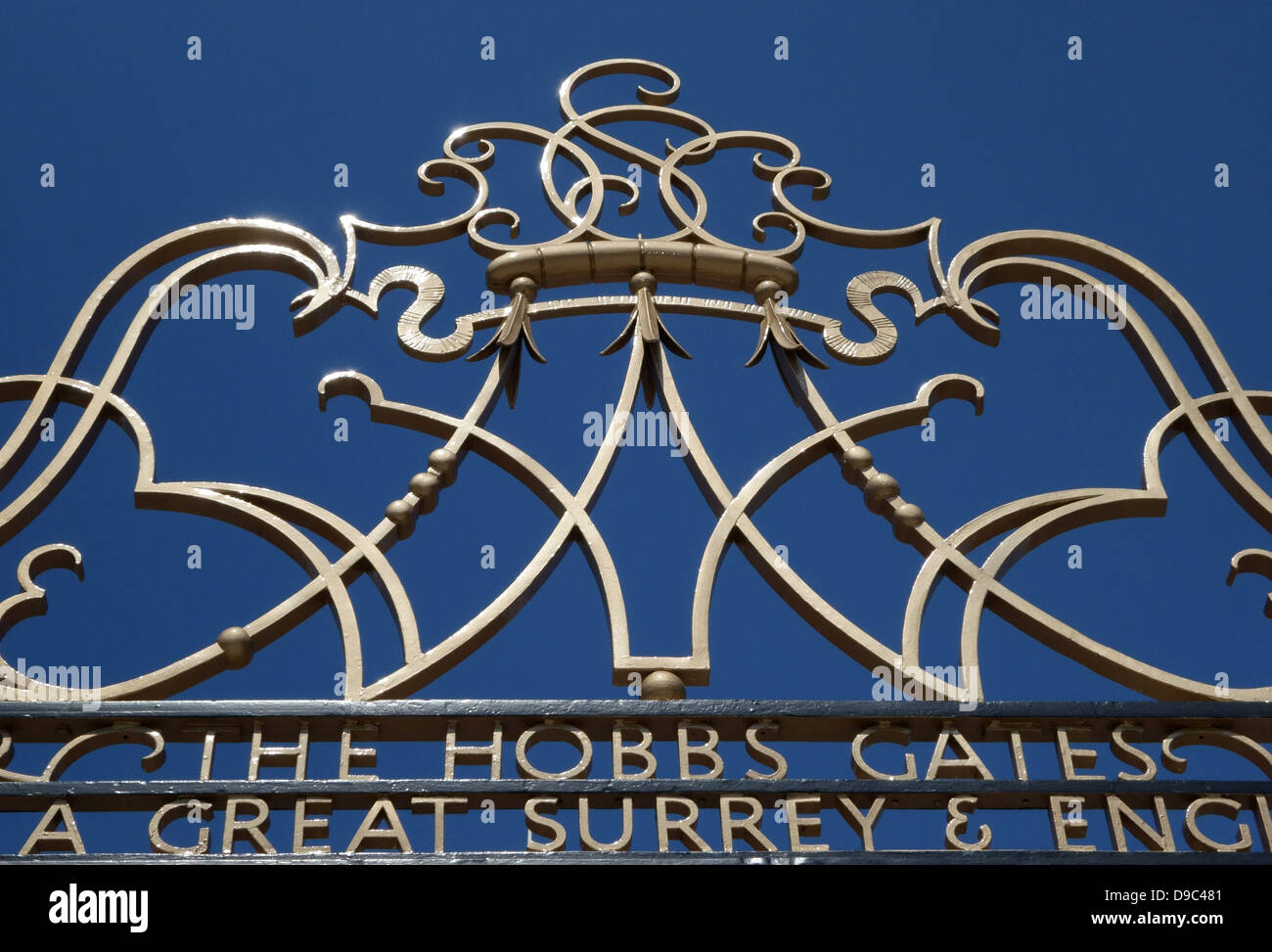 Hobbs Gates at Oval cricket ground, London Stock Photo