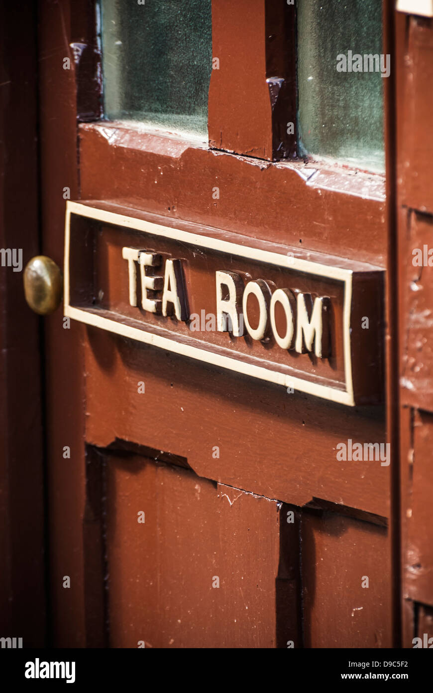 Tea Room Entrance Stock Photo