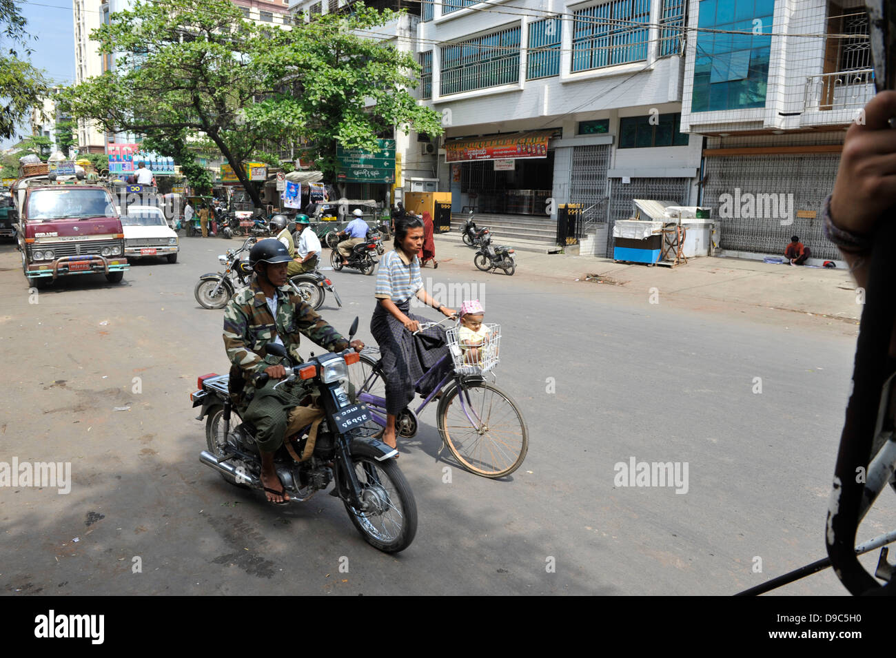 Mandalay streets Stock Photo