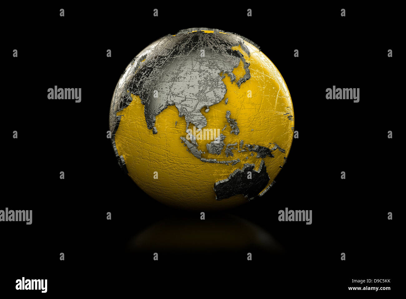 Australia australasia globe map hi-res stock photography and images - Alamy