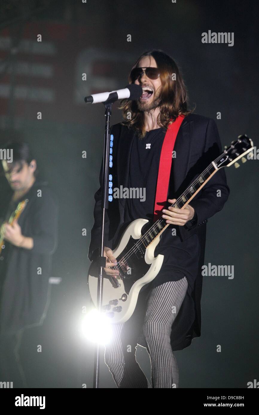 The Singer Of The Us Band Thirty Seconds To Mars Jared Leto Performs On Stage During The Rock Am Ring Festival In Nuerburg Germany 7 June 2013 Photo Thomas Frey Stock Photo Alamy