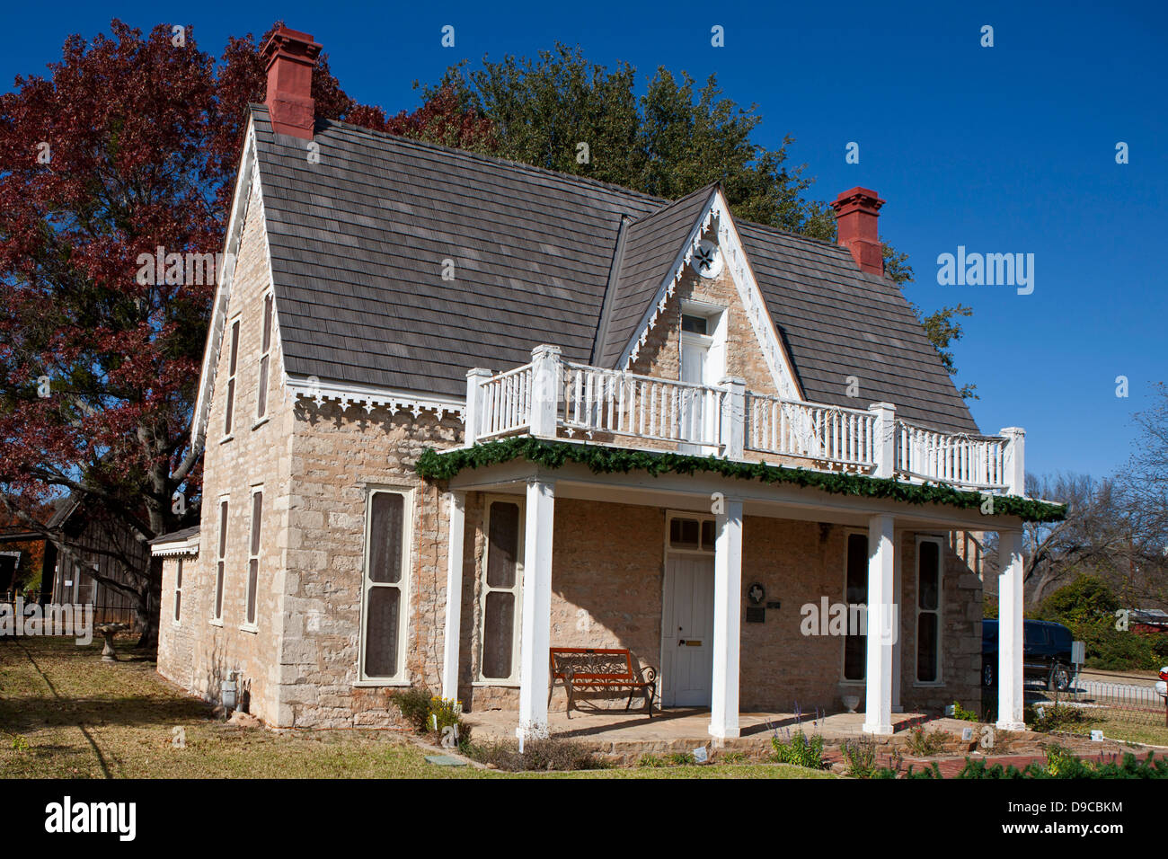 Exterior of the J.D Berry House, the oldest house in Stephenville, Texas, United States of America Stock Photo