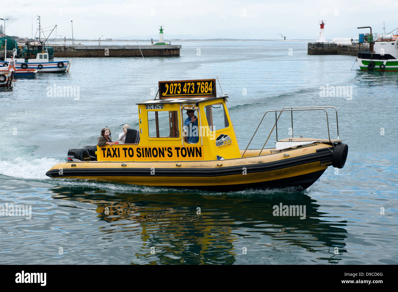 Water taxi, Kalk Bay, False Bay, South Africa Stock Photo