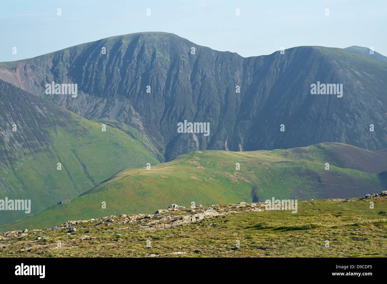 Crag Hill from the summit of Robinson in Buttermere, Lake District. Stock Photo