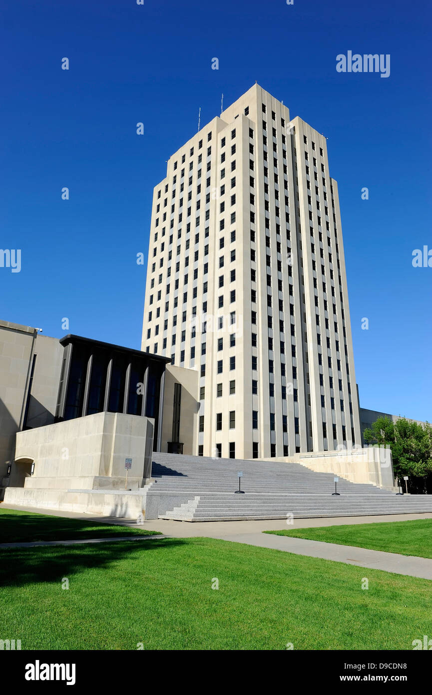 North Dakota State Capitol Bismarck ND Stock Photo - Alamy