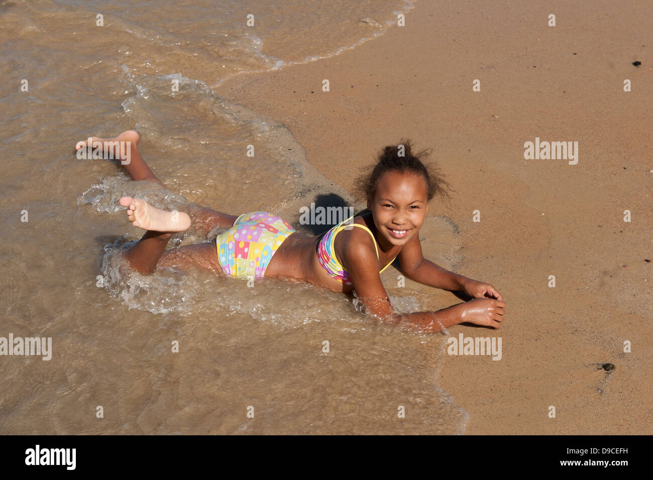 African child girl beach bikini hi-res stock photography and images - Alamy