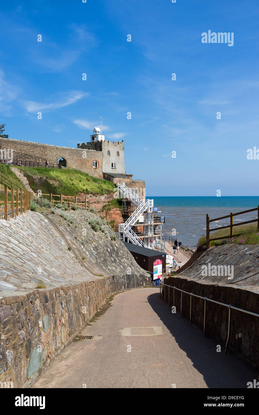 Sidmouth, Devon, England. June 10th 2013. A view of Jacobs Ladder and