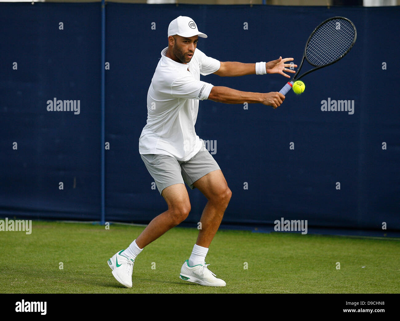 Eastbourne, UK. 17th June, 2013. James Blake (USA) in action during the AEGON International tournament at Devonshire Park Stock Photo