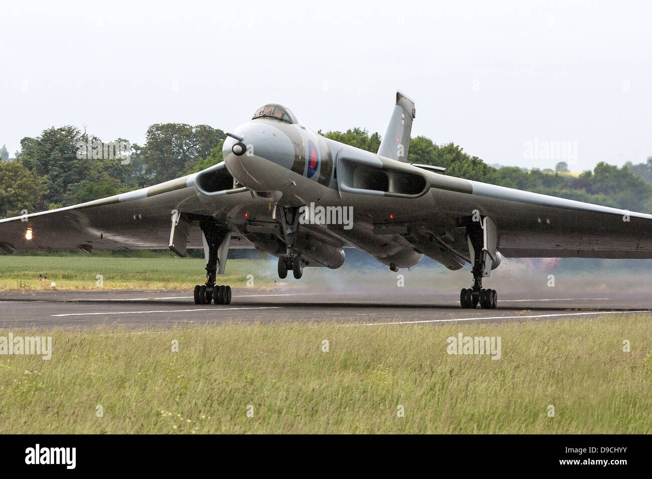 Vulcan Bomber XM655 at Wellesbourne Wings & Wheels June 2013. High