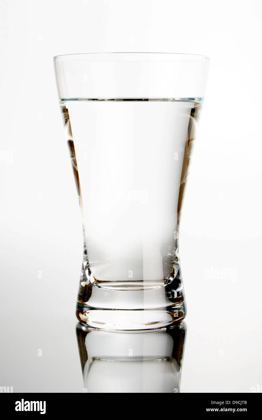 Glass with mineral water Stock Photo