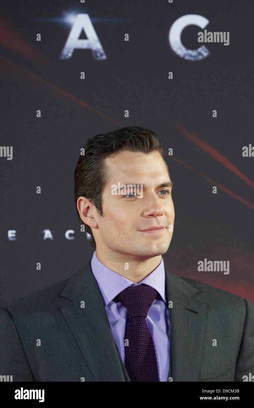 Madrid, Spain. 17th June, 2013. Actor Henry Cavill attends 'Man of Steel' premiere at Capitol Cinema on June 17, 2013 in Madrid, Spain Credit: Credit:  Jack Abuin/ZUMAPRESS.com/Alamy Live News Stock Photo